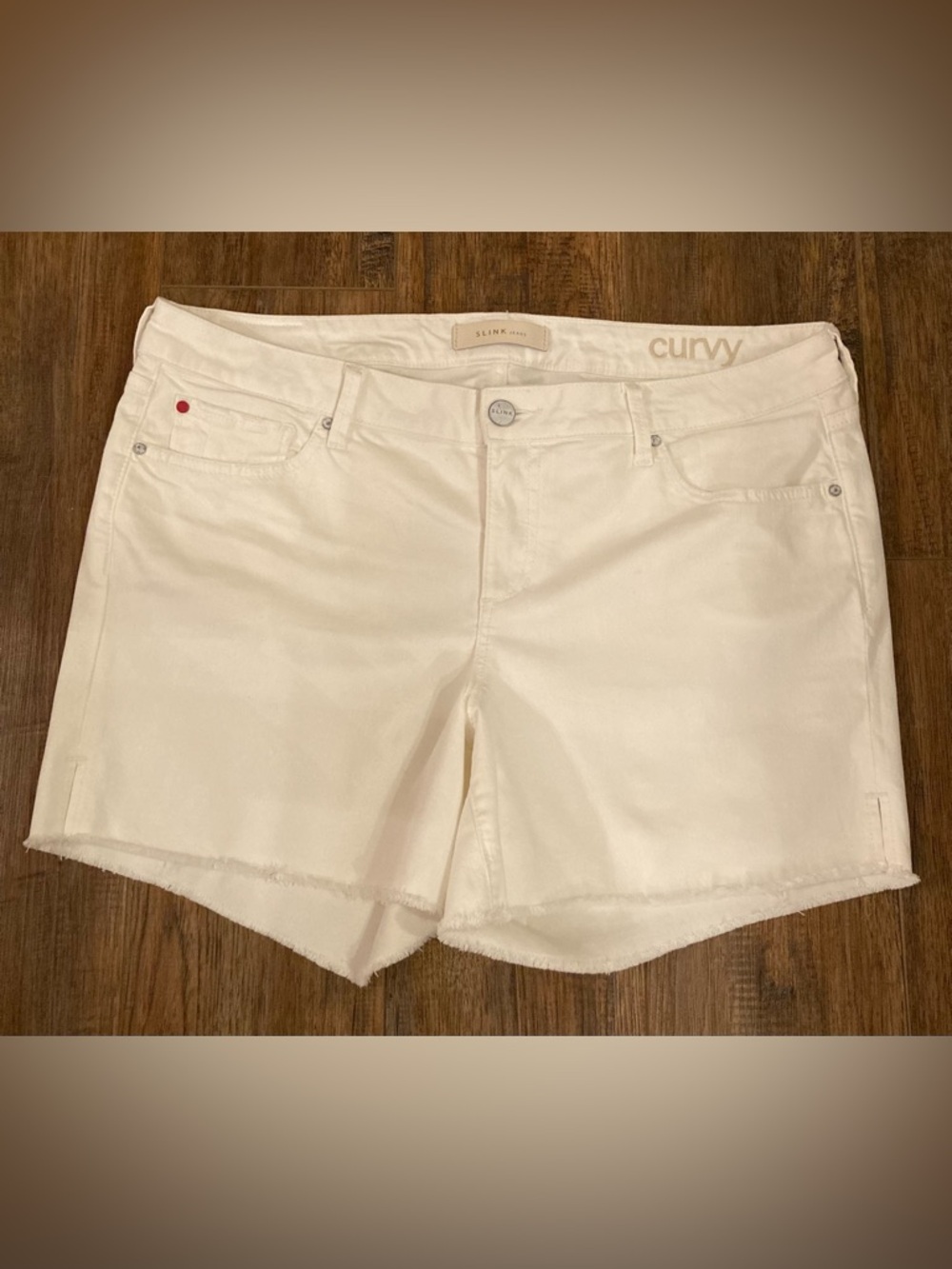 Slink Jeans Women’s White Denim Shorts